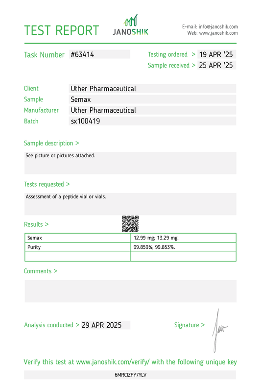 Semax - Nässpray 10mg
