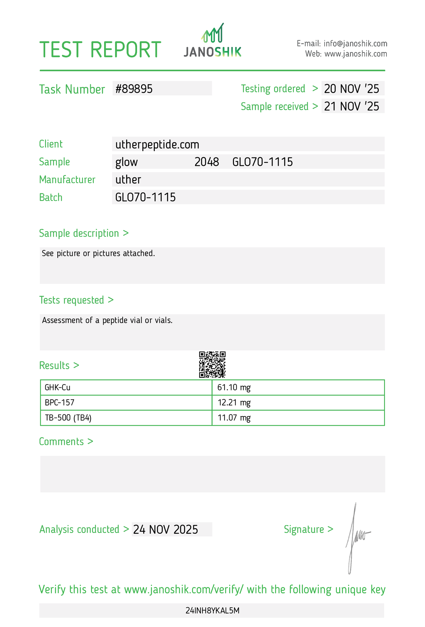 Klowstack BPC, GHK, TB500, KPV